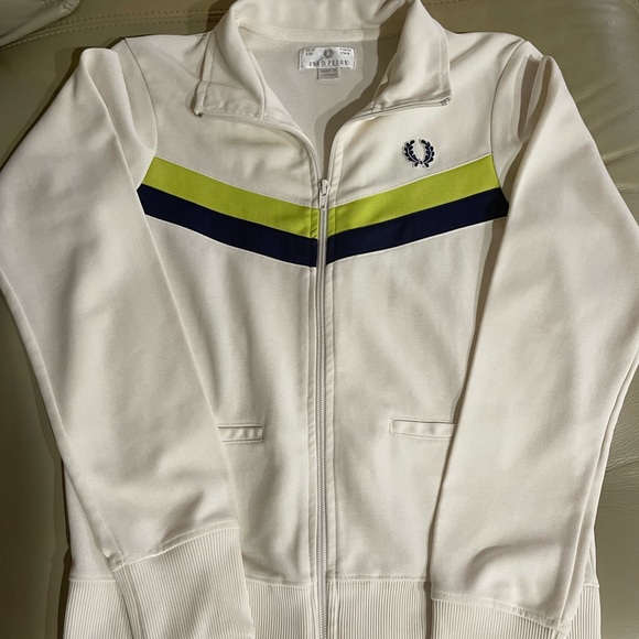 Fred Perry Jackets & Blazers - Fred Perry Ivory, Navy, Green Track Jacket